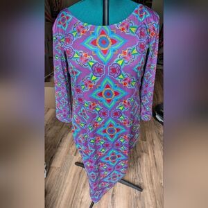 Elias Not Afraid EJNA QTR SLEEVE MIDI BODYCON DRESS 3xl - 2021